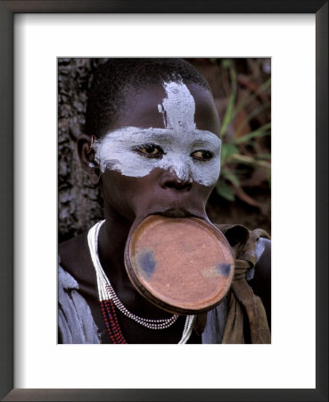 Traditional Surma Tribe Lip Plate, Ethiopia by Gavriel Jecan Pricing Limited Edition Print image