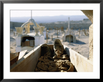 Cemetery, From The Perspective Of Sun Shriveled Miners Corpse In A Coffin by Joel Sartore Pricing Limited Edition Print image