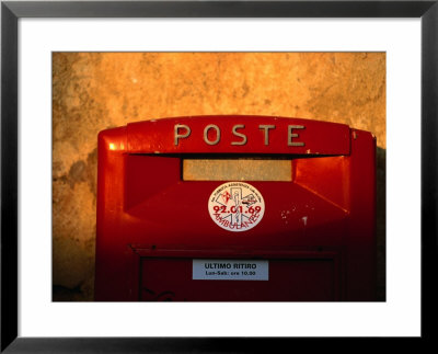 Red Post Box, Tuscany, Italy by John Hay Pricing Limited Edition Print image