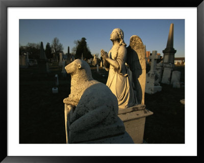 A View Of Statuary At The Congressional Cemetery by Ira Block Pricing Limited Edition Print image