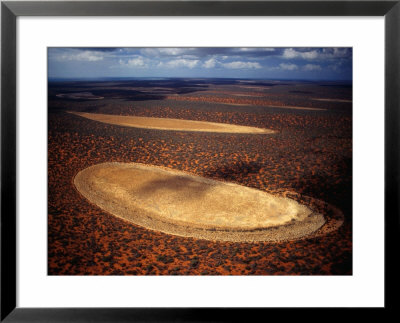 Aerial Of Salt Pans Near Denham, Monkey Mia National Park, Western Australia, Australia by Richard I'anson Pricing Limited Edition Print image