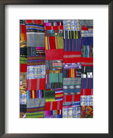 Patchwork Quilt, San Antonio Aguas Calientes, Guatemala, Central America by Upperhall Pricing Limited Edition Print image