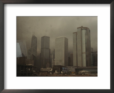 Waterfront Skyline Of Hong Kong Island, Hong Kong by Eightfish Pricing Limited Edition Print image