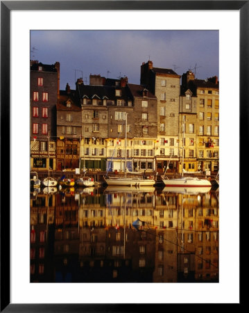 Morning Reflections Of The Vieux Bassin, Honfleur, Basse-Normandy, France by Diana Mayfield Pricing Limited Edition Print image