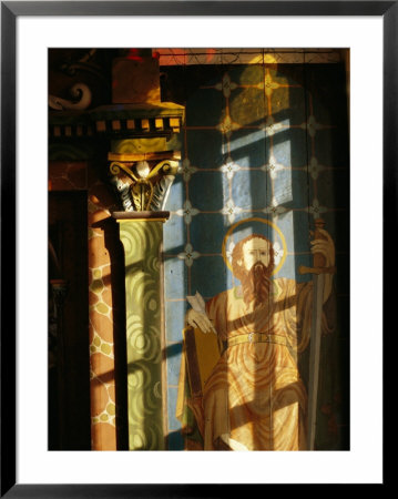 Hand Painted Murals On The Church Walls Of Our Lady Of Good Hope by Raymond Gehman Pricing Limited Edition Print image