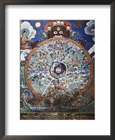 Wheel Of Life Wall Art, Hemis Gompa (Monastery), Hemis, Ladakh, Indian Himalaya, India by Jochen Schlenker Pricing Limited Edition Print image