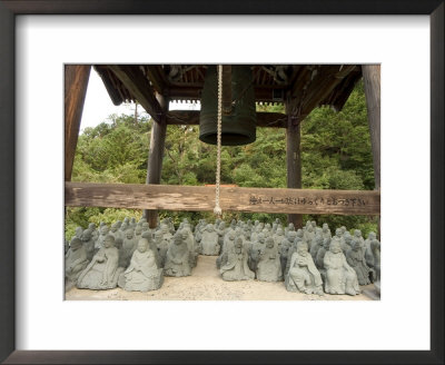 Buddha Images, Bell, Daishoin Temple, Miyajima Island, Hiroshima Prefecture, Honshu, Japan by Christian Kober Pricing Limited Edition Print image