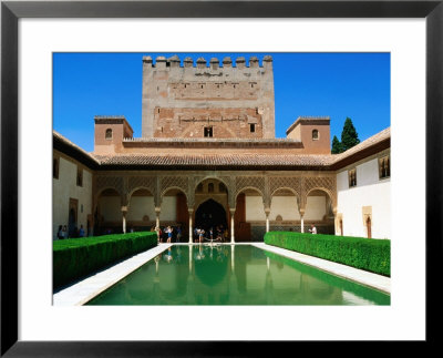 Patio De Los Arrayanes In Palacio Nazaries In Alhambra, Granada, Andalucia, Spain by John Elk Iii Pricing Limited Edition Print image