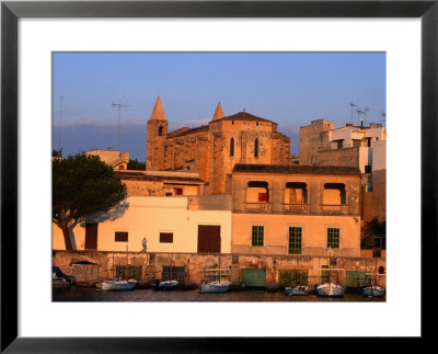 Church And Other Buildings At Sunrise, Mallorca, Balearic Islands, Spain by David Tomlinson Pricing Limited Edition Print image