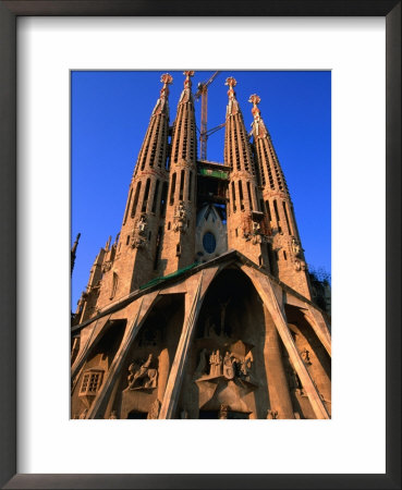 Western Facade Of Gaudi's Sagrada Familia, Barcelona, Catalonia, Spain by John Elk Iii Pricing Limited Edition Print image