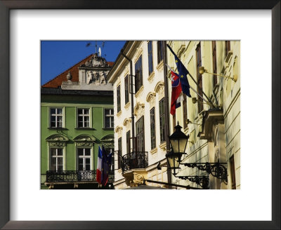 Historic Buildings Lining Hlavne Nam, Bratislava, West, Slovakia by Glenn Beanland Pricing Limited Edition Print image
