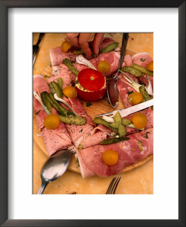 Appetiser Dish At Restaurant At St-Leon-Sur-Vezere, Near Montignac, Montignac, Aquitaine, France by Roberto Gerometta Pricing Limited Edition Print image