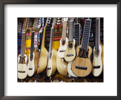 Charangos For Sale In Small Shop On Calle Linares, La Paz, Bolivia by Brent Winebrenner Pricing Limited Edition Print image
