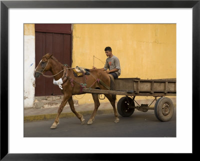Man Riding On Horse-Drawn Cart, Granada, Nicaragua by Margie Politzer Pricing Limited Edition Print image