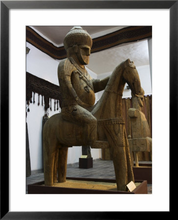 Famous Nuristan Wooden Statue Of King On Horse, Kabul Museum, Kabul, Afghanistan by Jane Sweeney Pricing Limited Edition Print image