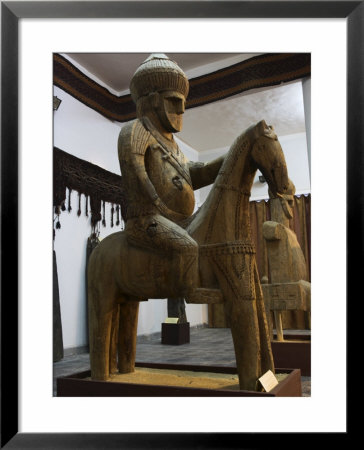 Famous Nuristan Wooden Statue Of King On Horse, Kabul Museum, Kabul, Afghanistan by Jane Sweeney Pricing Limited Edition Print image