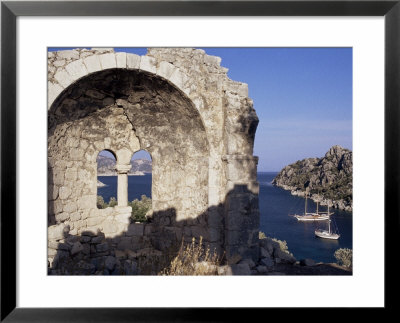 Ruined Priory, Kargi Bay, Aegean Coast, Anatolia, Turkey, Eurasia by Adam Woolfitt Pricing Limited Edition Print image