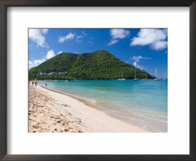 View From Reduit Beach, St. Lucia, Caribbean by Jerry & Marcy Monkman Pricing Limited Edition Print image