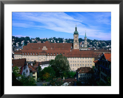 Convent With Cathedral And Library In Foreground, St. Gallen, Switzerland by Martin Moos Pricing Limited Edition Print image