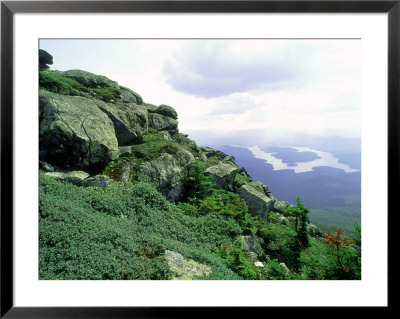 View Of Lake Placid From Summit Of Whiteface Mt, Ny by David M. Dennis Pricing Limited Edition Print image