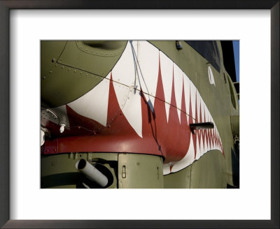 Mouth With Big Teeth Painted On Us Army Cobra Helicopter, New Bedford, Massachusetts by Tim Laman Pricing Limited Edition Print image