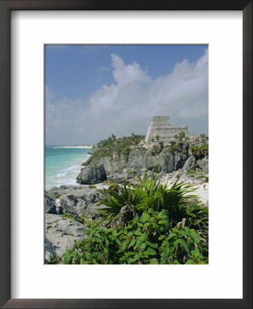 Mayan Archaeological Site, Tulum, Yucatan, Mexico, Central America by John Miller Pricing Limited Edition Print image
