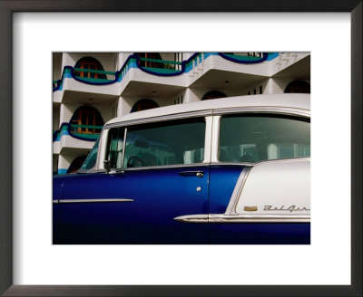 Belair Car Outside Hotel Amigo Plaza, Mazatlan, Mexico by Richard Cummins Pricing Limited Edition Print image
