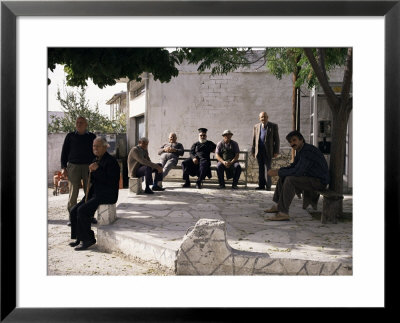 Men Of The Village, Dhora, Cyprus by Michael Short Pricing Limited Edition Print image