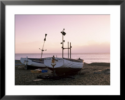 Boats And Beach At Dawn, Aldeburgh, Suffolk, England, United Kingdom by Lee Frost Pricing Limited Edition Print image