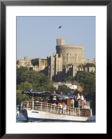 River Thames And Windsor Castle, Berkshire, England, United Kingdom by Charles Bowman Pricing Limited Edition Print image