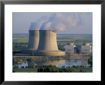 Nuclear Power Station Of Saint Laurent-Des-Eaux, Pays De Loire, Loire Valley, France by Bruno Barbier Pricing Limited Edition Print image