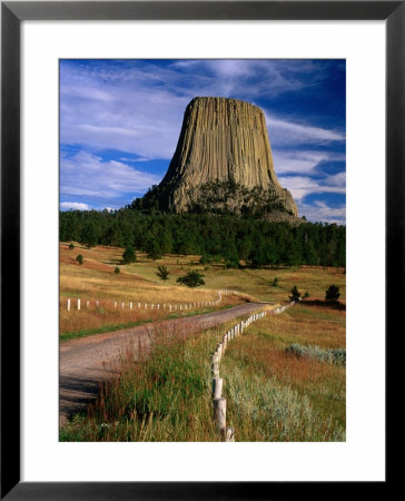 Road Leading To Devil's Tower National Monument, Wyoming, Usa by Carol Polich Pricing Limited Edition Print image