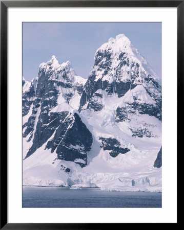 Snow-Covered Mountains On Wienke Island, Off The Antarctic Peninsula by Gordon Wiltsie Pricing Limited Edition Print image