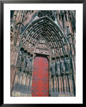 Cathedral Entrance, Strasbourg, Alsace, France by Nik Wheeler Pricing Limited Edition Print image