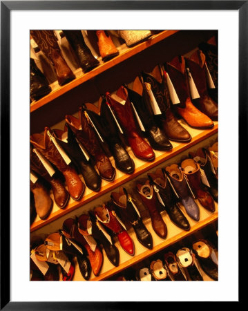 Cowboy Boots At El Paso Shop, Boston, Massachusetts, Usa by Angus Oborn Pricing Limited Edition Print image