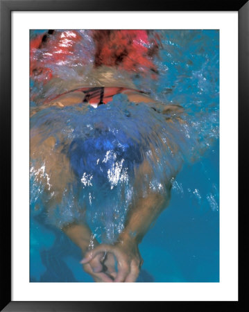 Girl Swimming, Santa Fe, New Mexico, Usa by Lee Kopfler Pricing Limited Edition Print image