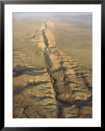 The San Andreas Fault Slashes The Desolate Carrizo Plain, Carrizo Plain, California by James P. Blair Pricing Limited Edition Print image