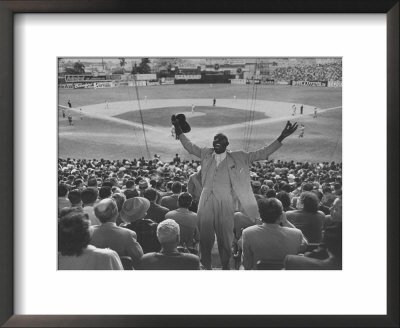 Enthusiastic Fan Cheering In Stands During Cuban Baseball Game by Mark Kauffman Pricing Limited Edition Print image