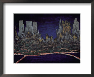 Cityscape At Night by Mark Hunt Pricing Limited Edition Print image