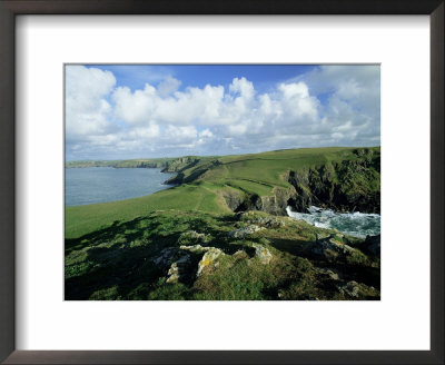 View Across Pentire Head To Coastline Near Polzeath, Cornwall, England, United Kingdom by Lee Frost Pricing Limited Edition Print image