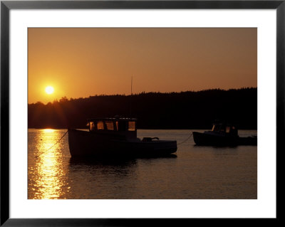 Sunset Over The Harbor On Mt. Desert Island, Maine, Usa by Jerry & Marcy Monkman Pricing Limited Edition Print image