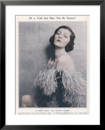 Gertrude Lawrence Actress by Hugh Cecil Pricing Limited Edition Print image