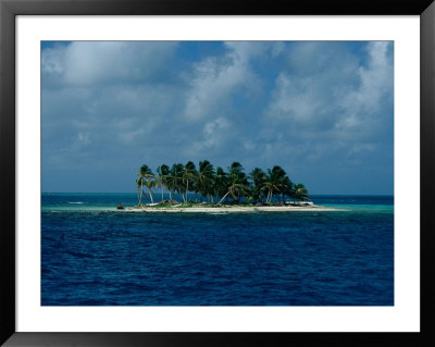 A Small Palm Tree-Covered Island Off Of The Coast Of Belize by Wolcott Henry Pricing Limited Edition Print image