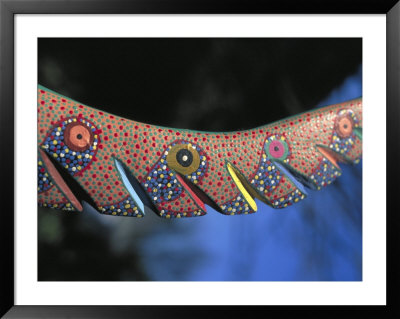 Detail Of A Wooden Carving, Alebrije, Dragon Tail, Oaxaca, Mexico by Judith Haden Pricing Limited Edition Print image