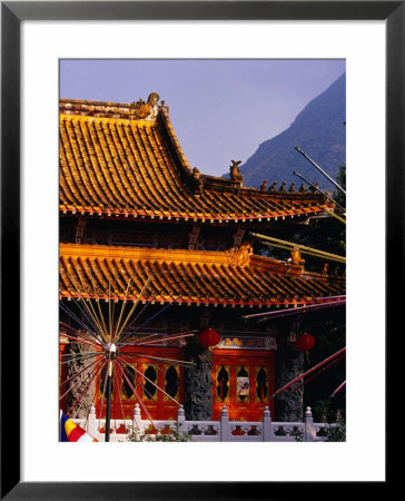 Po Lin Monastery, Lantau Island, Hong Kong, China by Lawrence Worcester Pricing Limited Edition Print image