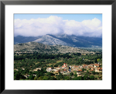 Overhead Of Village, Lassithi Province, Agios Georgios, Greece by John Elk Iii Pricing Limited Edition Print image