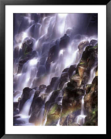 Romona Falls In Mt. Hood, Oregon Cascades, Usa by Janis Miglavs Pricing Limited Edition Print image
