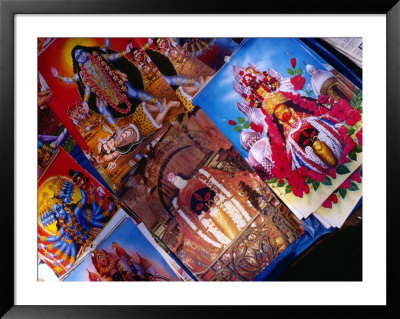 Paintings Of Hindu Deities For Sale At Market Stall Outside Kalighat Hindu Temple, Kolkata, India by Richard I'anson Pricing Limited Edition Print image