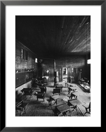 Sub Standard Grade School Classroom At African American School, The Effect Of Segregation by Gordon Parks Pricing Limited Edition Print image