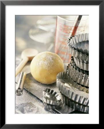 Still Life With Ball Of Pastry And Various Baking Utensils by Jean-Francois Rivière Pricing Limited Edition Print image